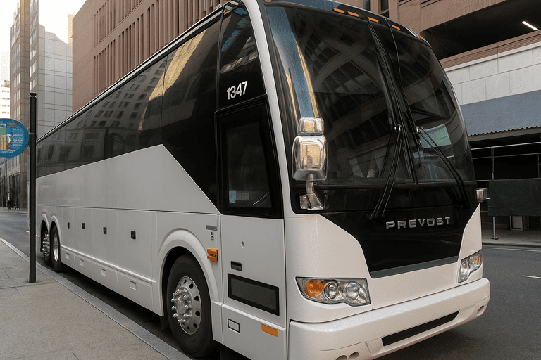 a Charter Bus Rental Warwick coach bus